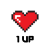 1 UP heart