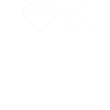 I love Isi, white