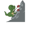 Dinosaure d'escalade