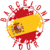 barcelona travel flag