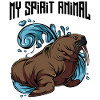 Walrus My Spirit Animal Wildlife-eläinten lahja