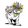 Chat chaton carnaval Mardi Gras
