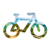 Vélo dans le paysage