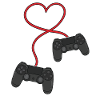 Gamer Gaming Controller Heart Valentines Day Gift
