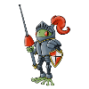 Sir Lance-a-frog Mascot