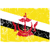 Brunei-Flaggenweinleseeffekt
