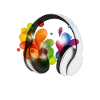 Music, headphones. Turn on