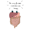 Anatomy organs stomach intestine hungry