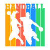 Handball Throw Jump Retro Gift
