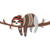 WINTER CUTE SLOTH