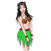 Hawaiian Girl Fantasy Sexy Girl Valentinsdag
