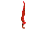 Yoga Handstand Red