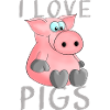 I love pigs piglets