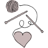Neulominen Funny Knitting Needle Row Mesh