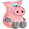 Hearty piglet