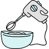 Mixing Bowl And Handmixer