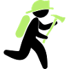 A fireman with an ax