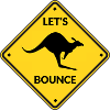 Bounce Australia Kangaroo trampolin hoppende tegn