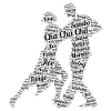 Dancing couple dark