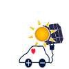 Solar Power Car with Solar Panel