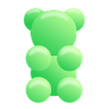 Gummy bears green