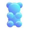 Gummy bears blue