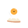 Fried egg oeuf oeuf au plat toast protein