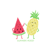 Summer mood watermelon pineapple