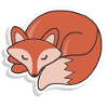 Sleeping fox