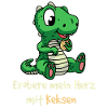 Erobre mit hjerte med cookies Dino kinder Fantasy
