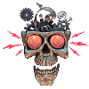 Crazy Clockwork Skull