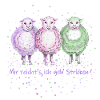 3 sheep " I'm enough knitting ! "