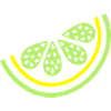 Stück Limette Zitrusfrüchte
