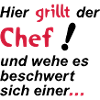 Here grilling the chef