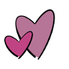 Pink hearts