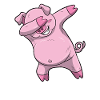 Dabbing pig