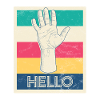 Retro Poster "Hello!"