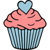 Cupcake heart