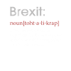 Lustiges Brexit-Definitionsgeschenk