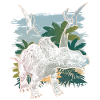 Dicératops dinosaure fossile herbivore