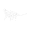 Dinosaure Euoplocephalus désert fossile primitif