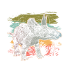 Dinosaures Dicératops herbivores primitifs