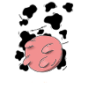 Cow Udder Milk Monster Cow stains shirt