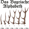 Das Bayrische Alphabet aus Bayern