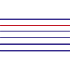 Marinière bleu et rouge