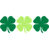 3 4 leaf clovers