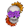 Flower Skull I