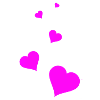 Hearts pink