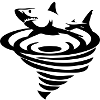 Hai im Tornado