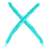 X turquoise